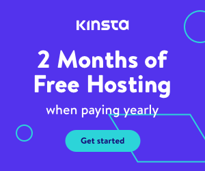 kinsta managed wordpress hosting advertising banner